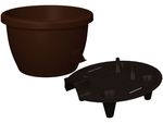Květináč Marina 25 cm - hnědá