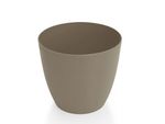 Dekorativní květináč Ella 11 cm - matná taupe
