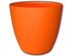 Dekorativní květináč Ella 25 cm - matná oranžová